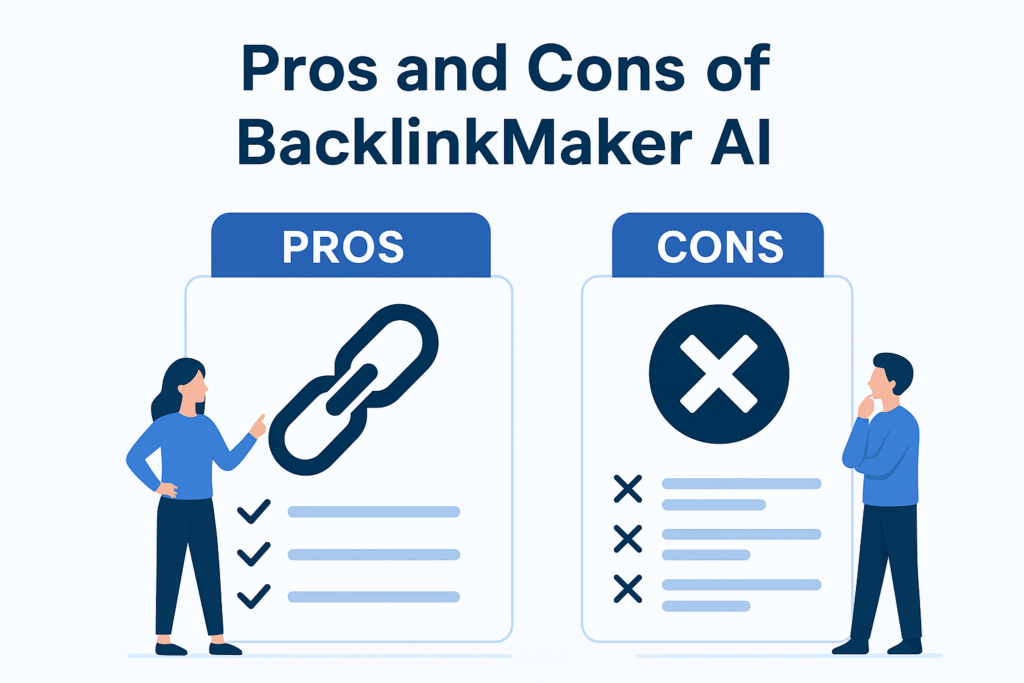 Pros and Cons of BacklinkMaker AI