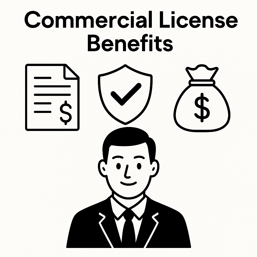 Commercial License Benefits
