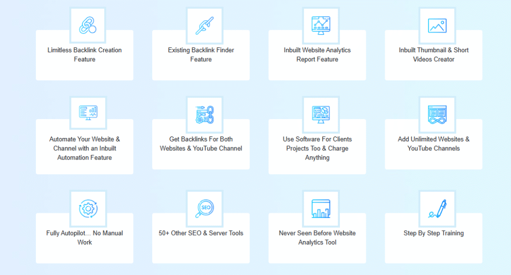 Key Features of BacklinkMaker AI